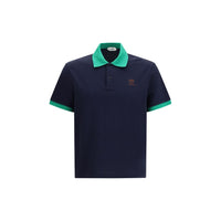 Polo Versace in cotone blu