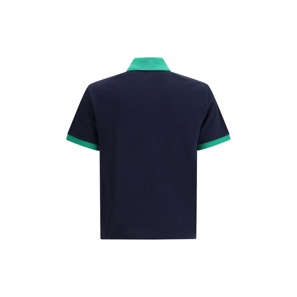 Polo Versace in cotone blu