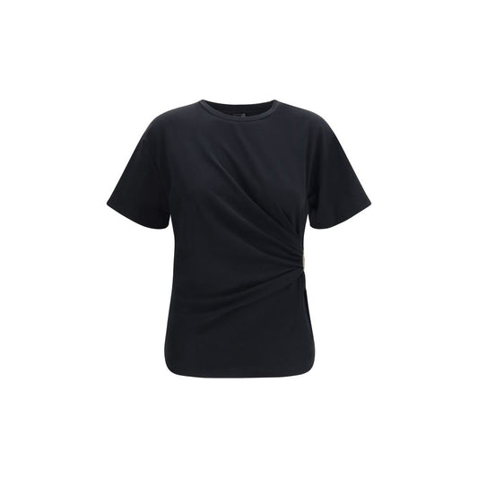 T-shirt nera in cotone PINKO