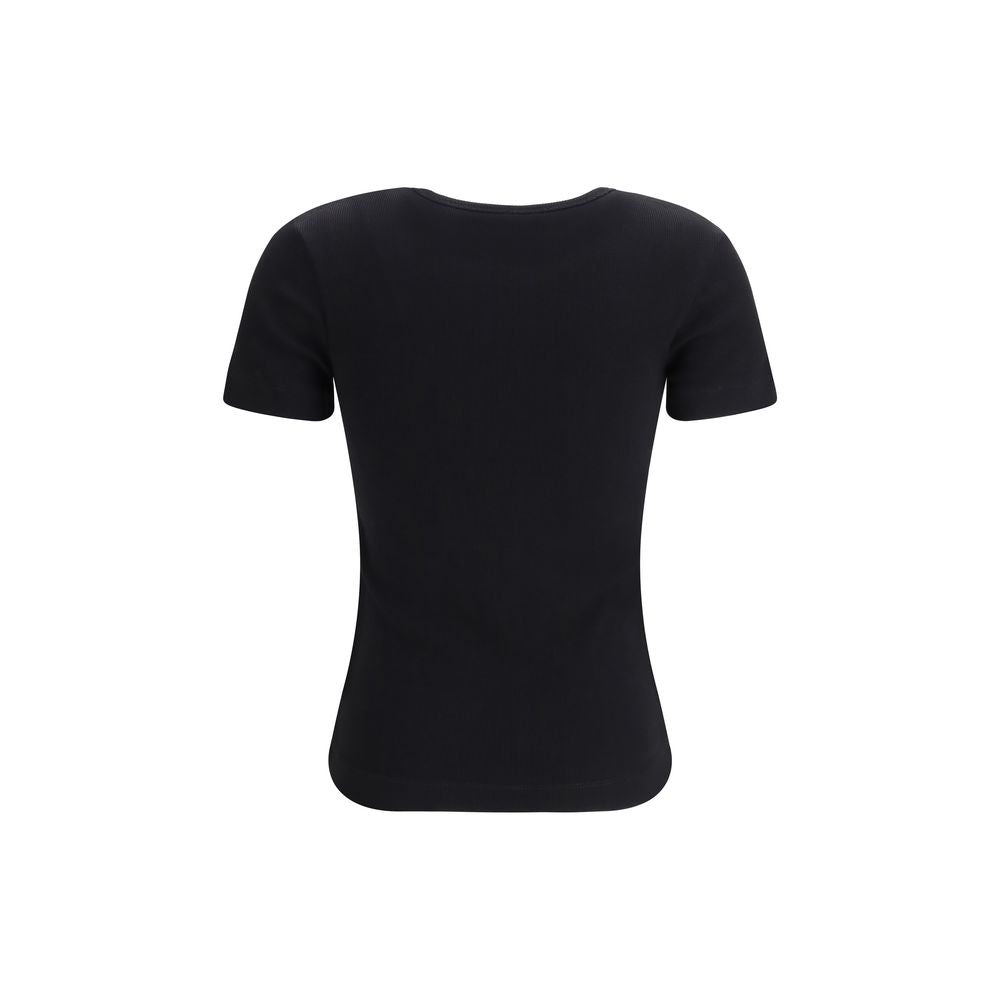 T-shirt nera in cotone PINKO