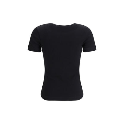 T-shirt nera in cotone PINKO