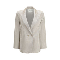 Blazer Forte_Forte in cotone argento