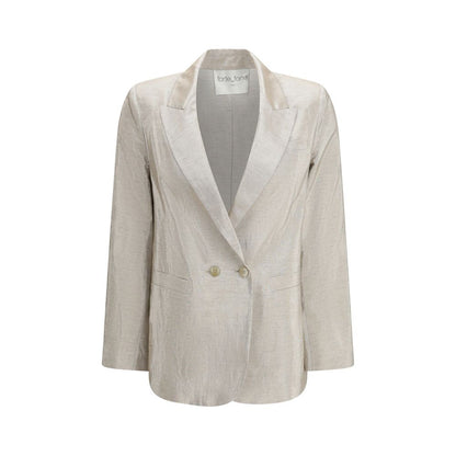 Blazer Forte_Forte in cotone argento
