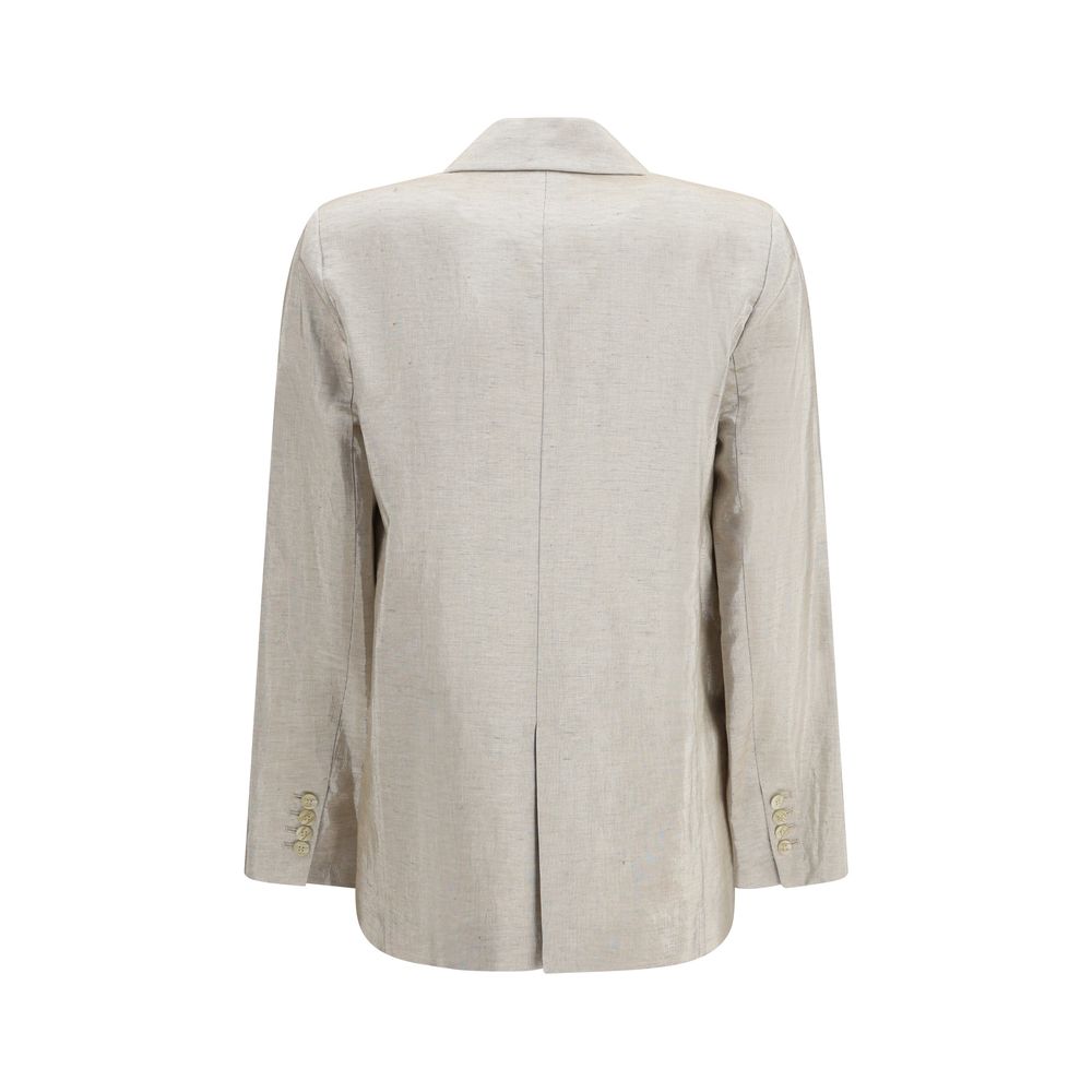 Blazer Forte_Forte in cotone argento