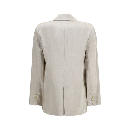 Blazer Forte_Forte in cotone argento