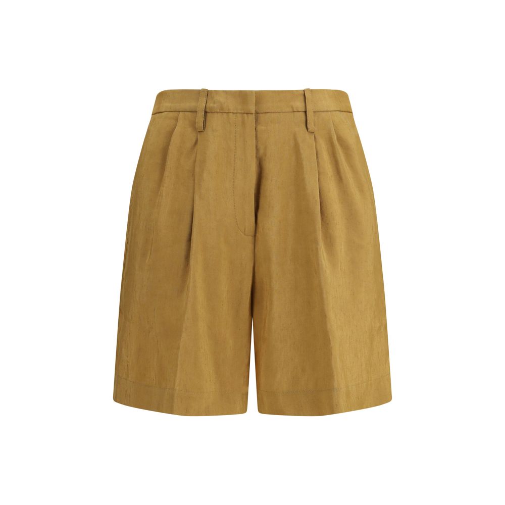 Short Bermuda Forte_Forte en lin beige