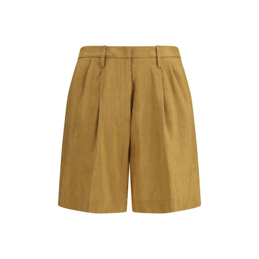 Shorts Bermuda Forte_Forte in lino beige