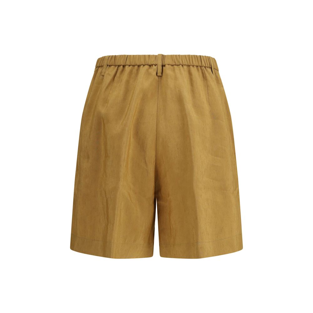 Short Bermuda Forte_Forte en lin beige