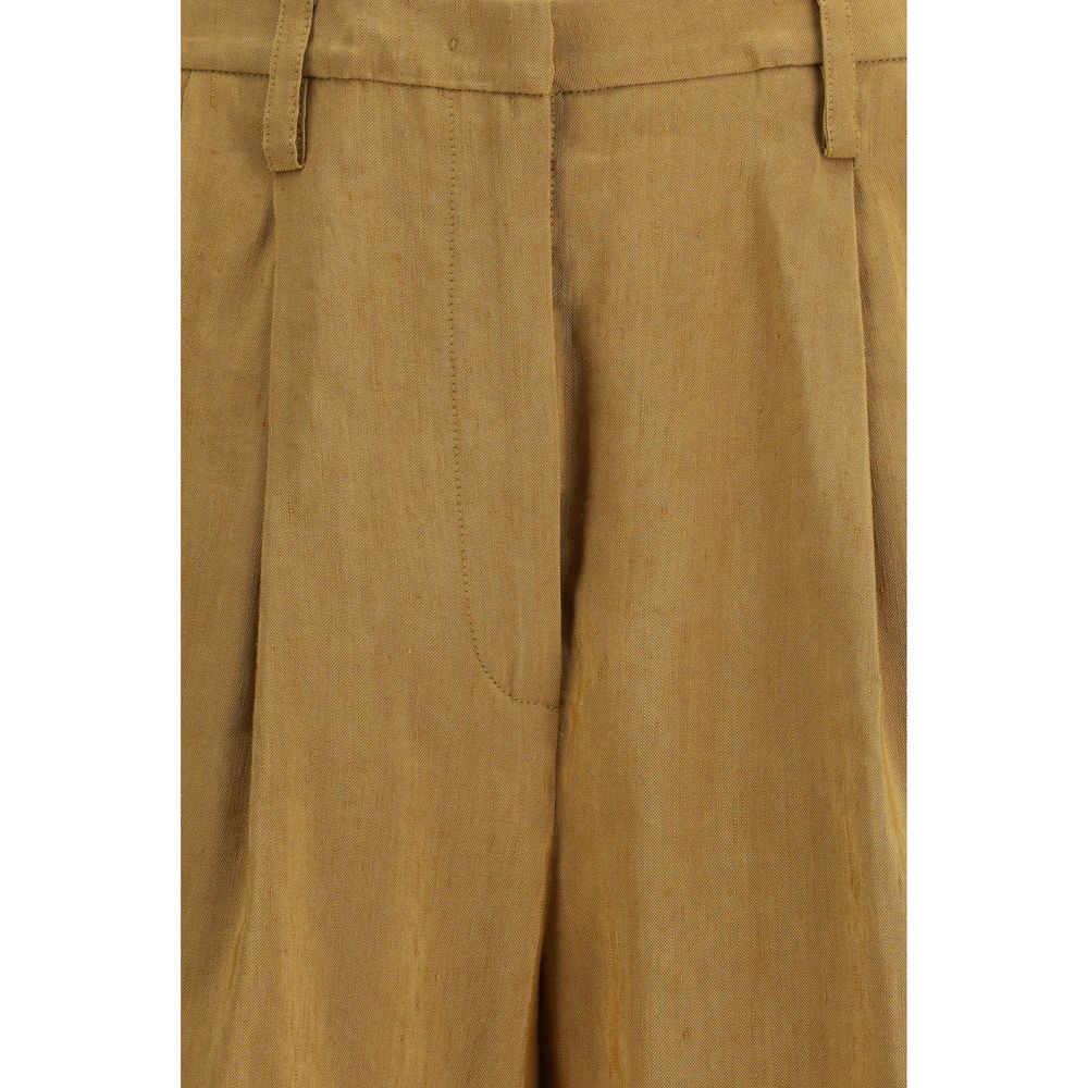 Short Bermuda Forte_Forte en lin beige