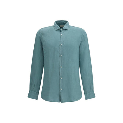 Camicia in lino bicolore Brooksfield