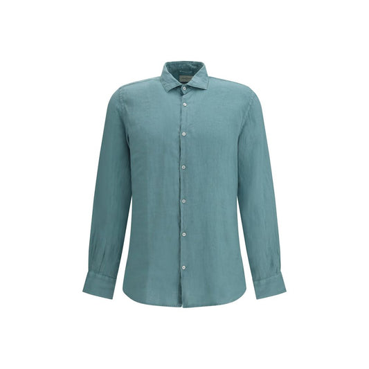 Camicia in lino bicolore Brooksfield
