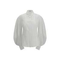 Camicia in cotone bianco Brunello Cucinelli