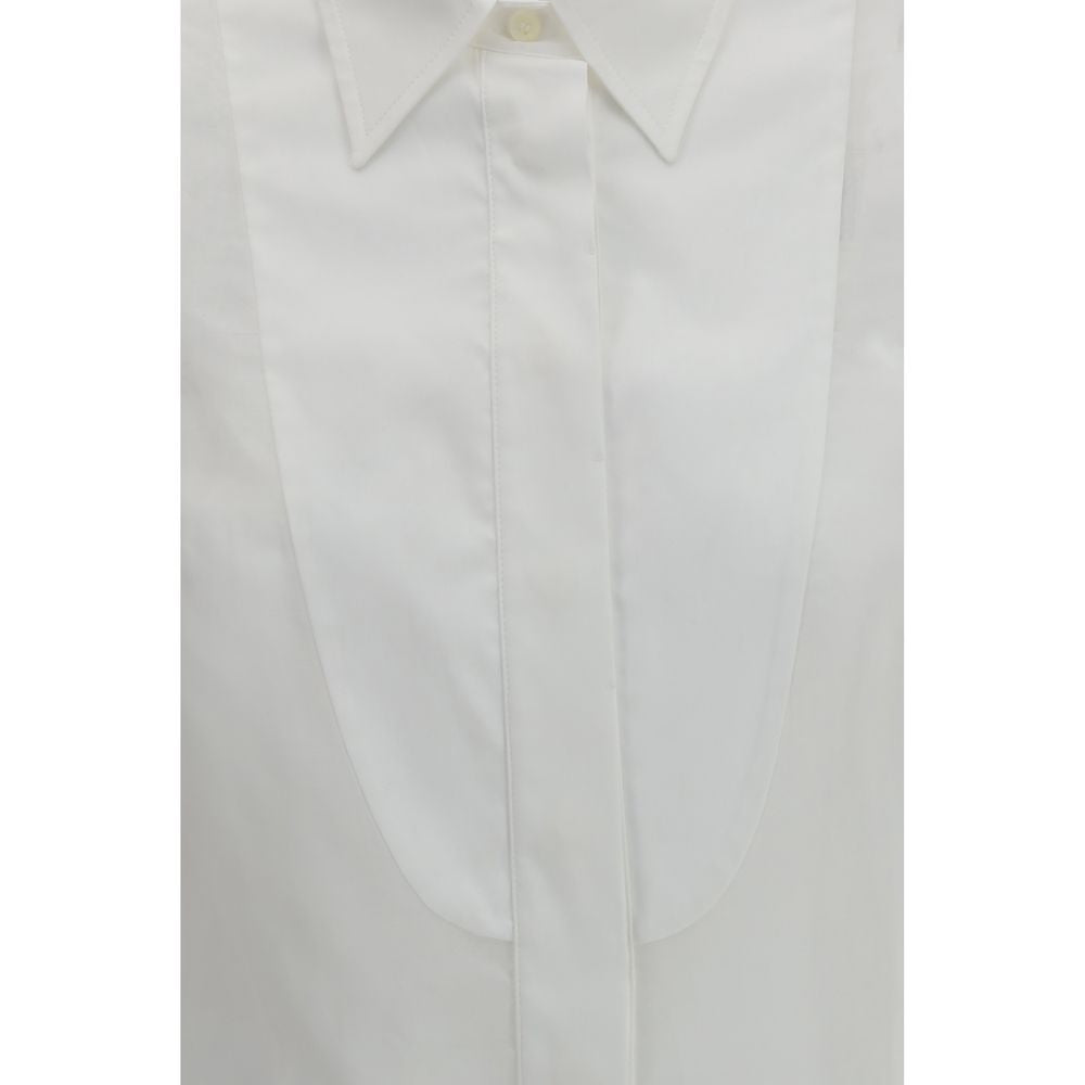 Camicia in cotone bianco Brunello Cucinelli