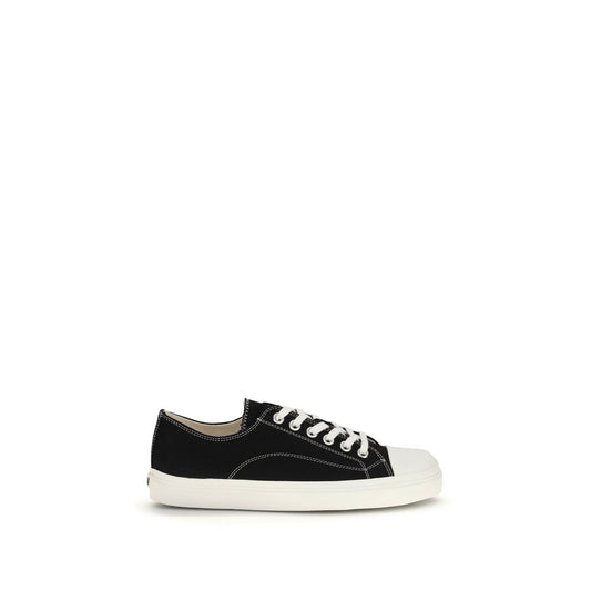 Sneakers basse Moschino in cotone nero