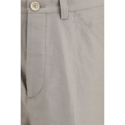 Brunello Cucinelli Beige Cotton Dress Pants