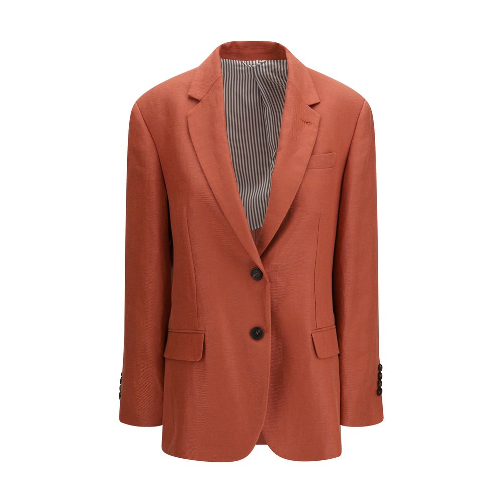Brunello Cucinelli Blazer in Lino Multicolore