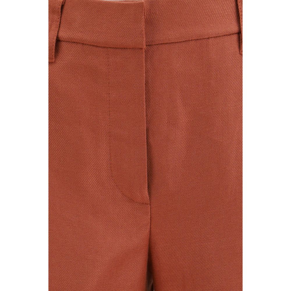 Brunello Cucinelli Pantaloni casual in lino multicolore
