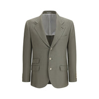 Cappotto in Seta Bicolore Brunello Cucinelli