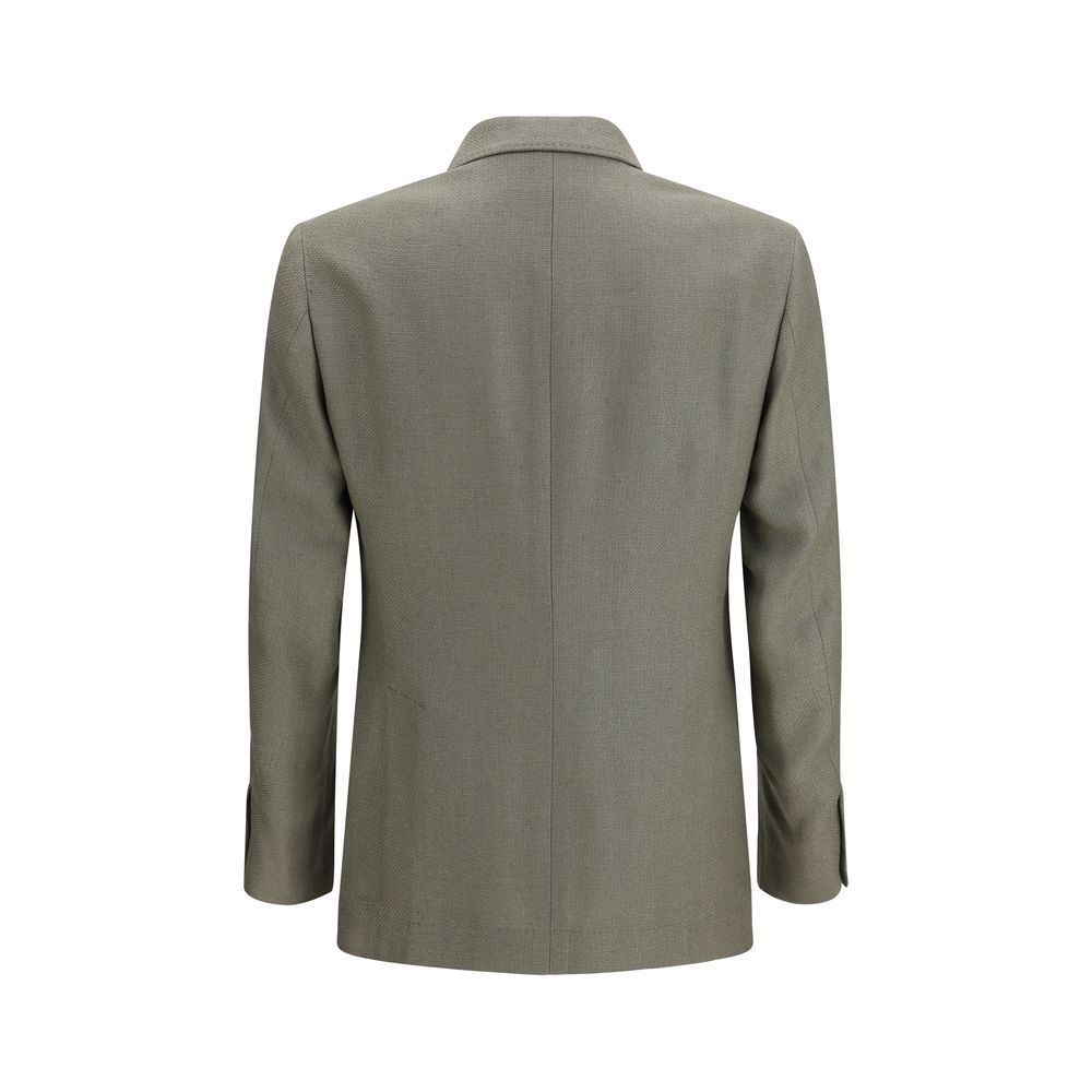 Cappotto in Seta Bicolore Brunello Cucinelli