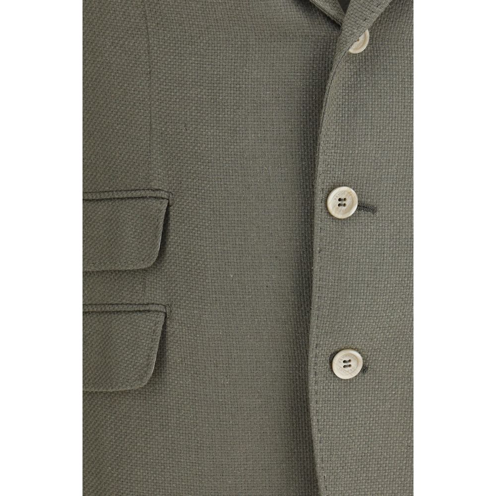Cappotto in Seta Bicolore Brunello Cucinelli