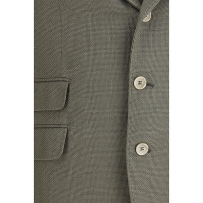 Cappotto in Seta Bicolore Brunello Cucinelli