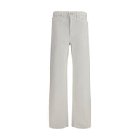 Pantaloni casual in cotone bianco Lemaire