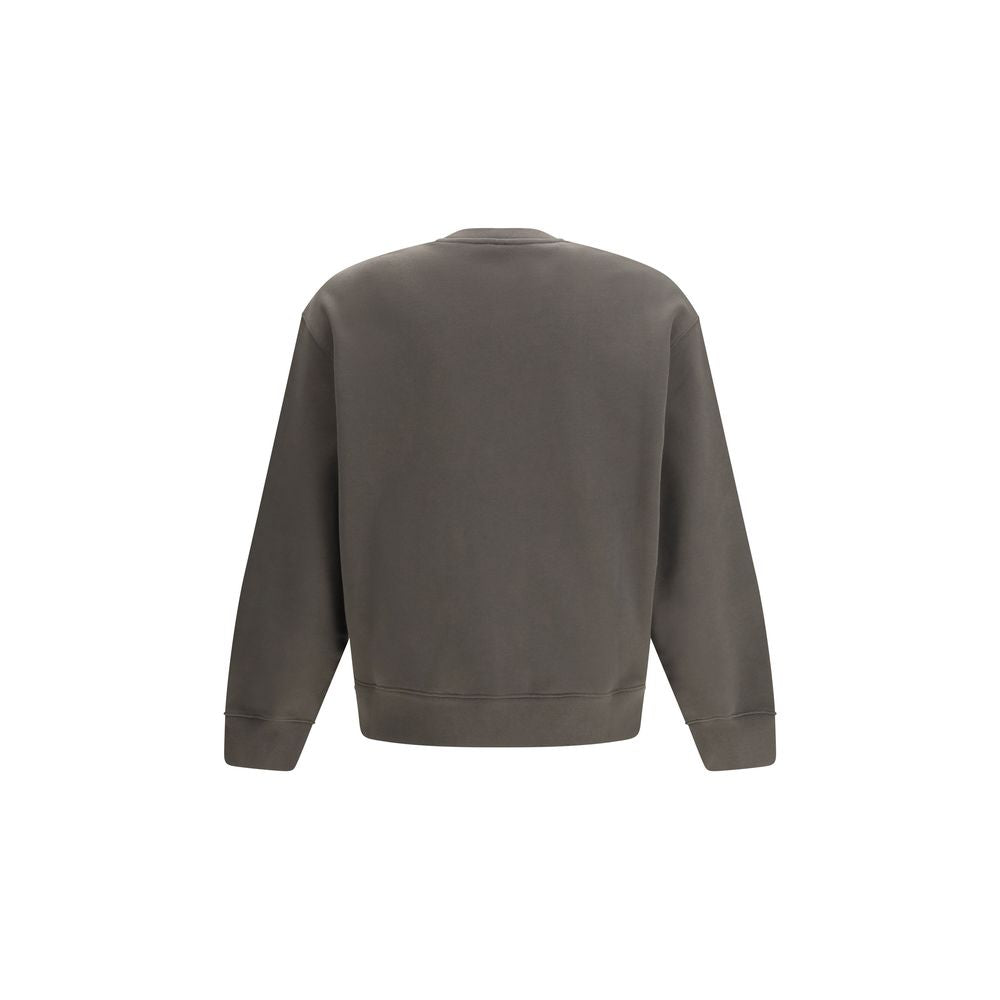 Maison Kitsuné Felpa Marrone in Cotone