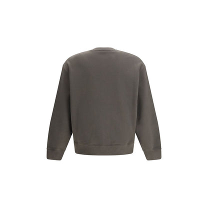 Maison Kitsuné Felpa Marrone in Cotone