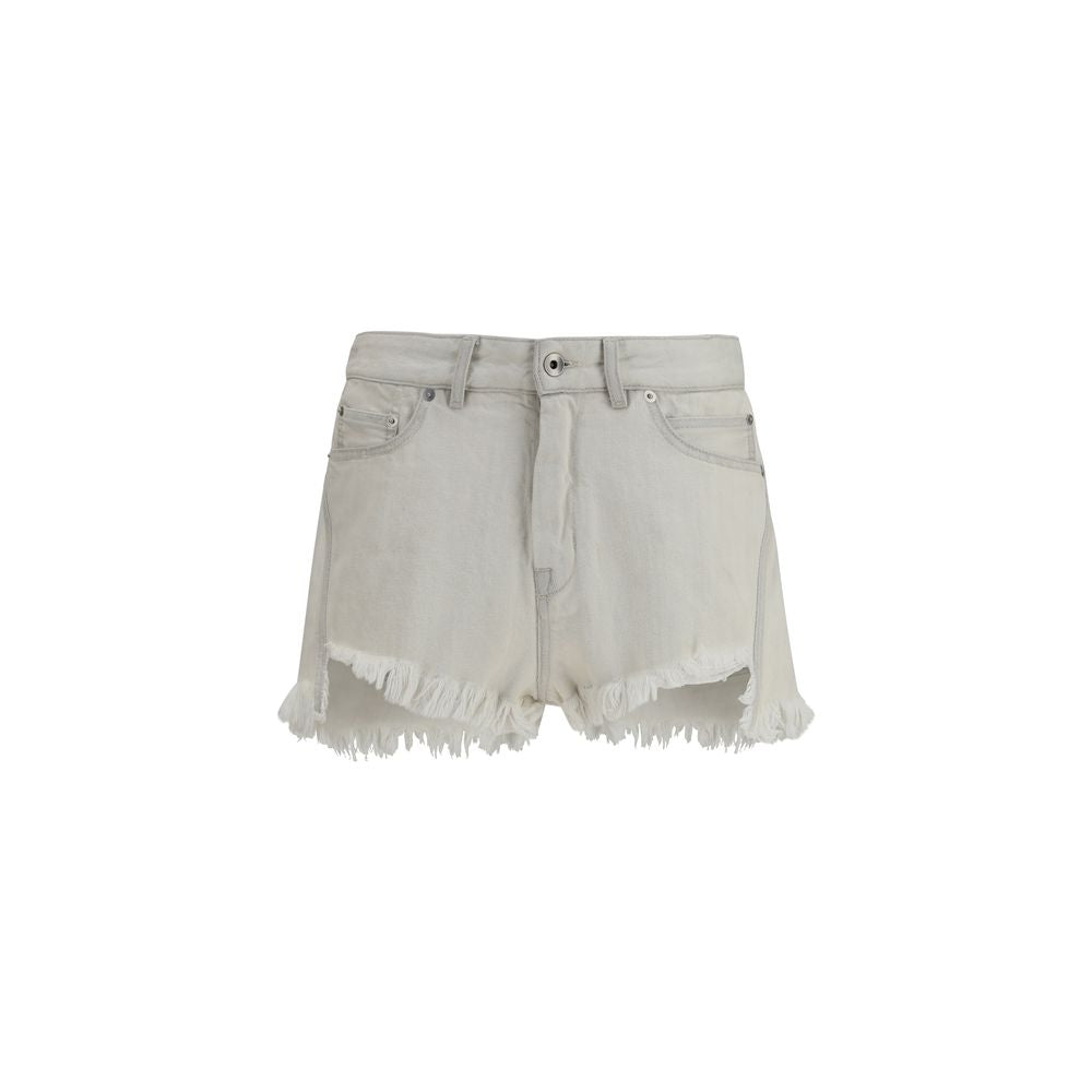Shorts bermudas en coton beige Rick Owens