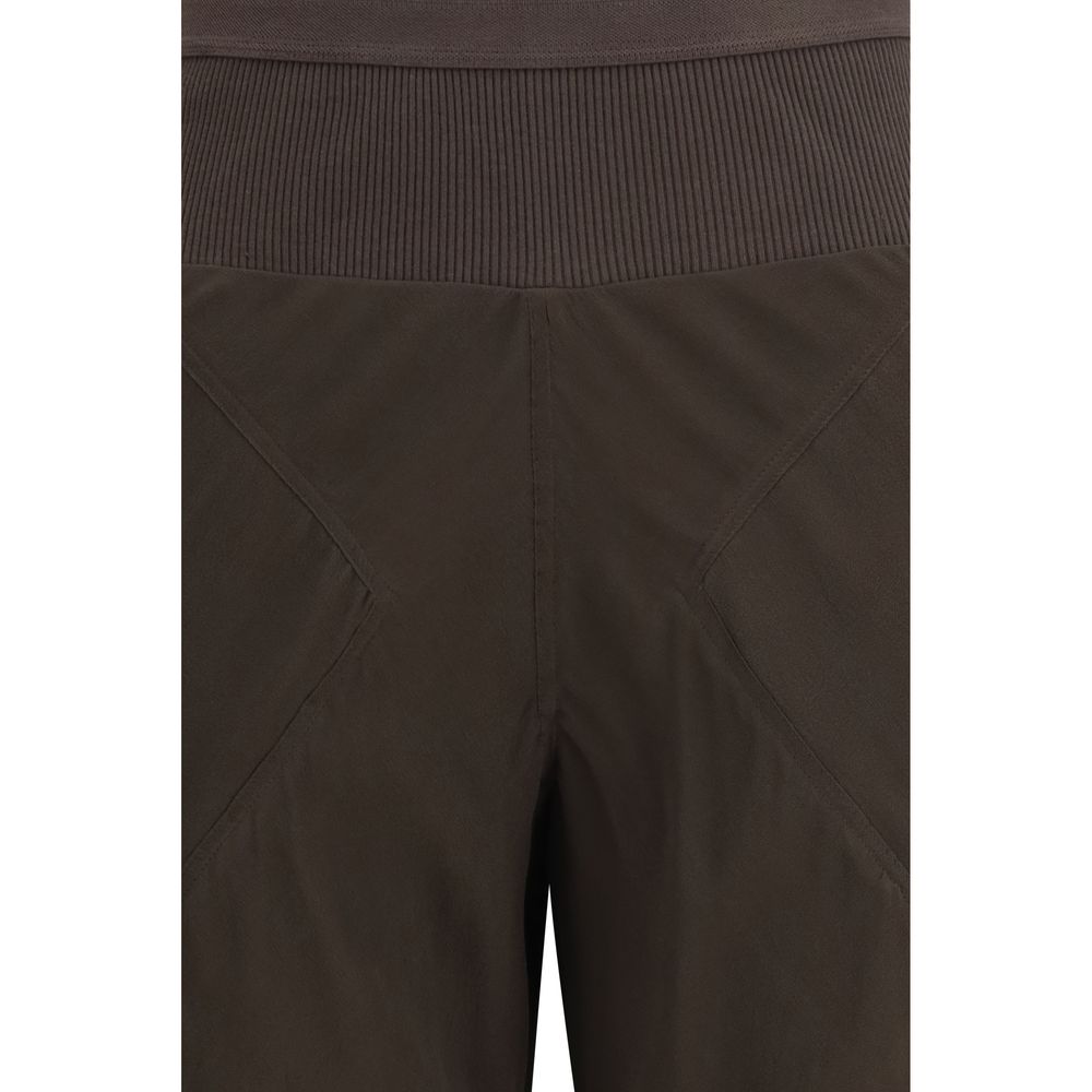 Pantalon décontracté Rick Owens en soie marron