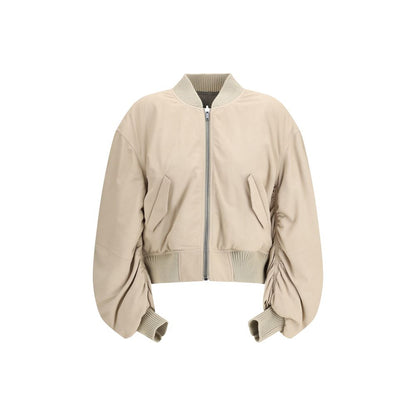 Bomber Rick Owens beige in agnello Ovis Aries Aries
