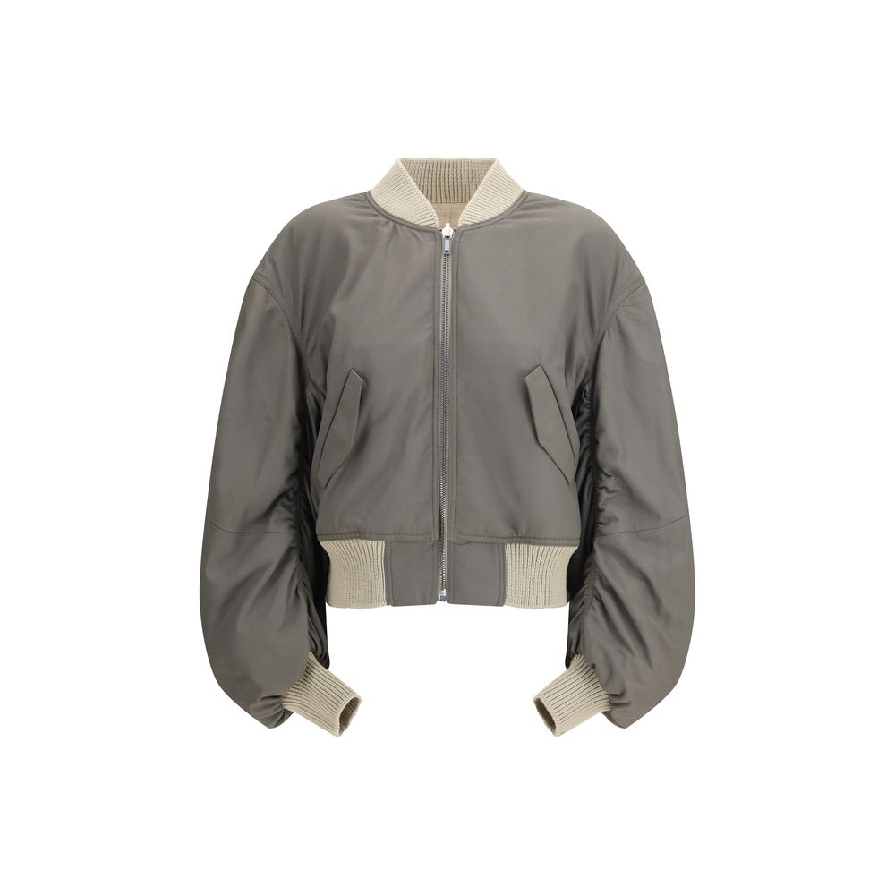 Rick Owens Bomber en agneau beige Ovis Aries Aries