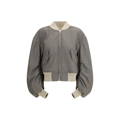 Bomber Rick Owens beige in agnello Ovis Aries Aries