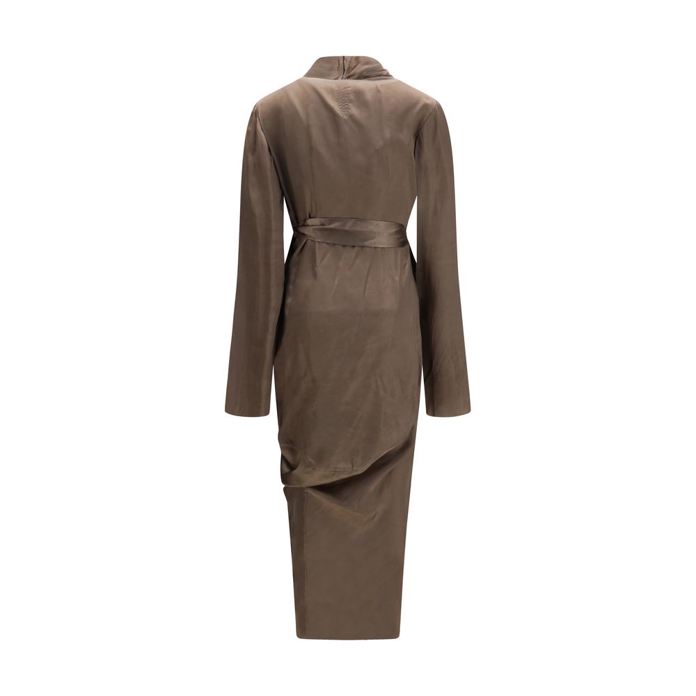 Robe décontractée Rick Owens marron cuivré