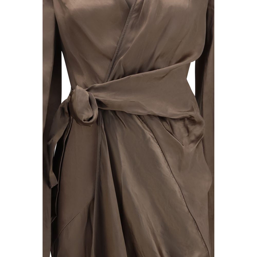 Robe décontractée Rick Owens marron cuivré