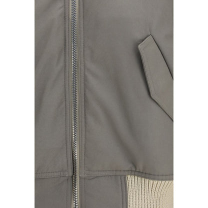Bomber Rick Owens beige in agnello Ovis Aries Aries