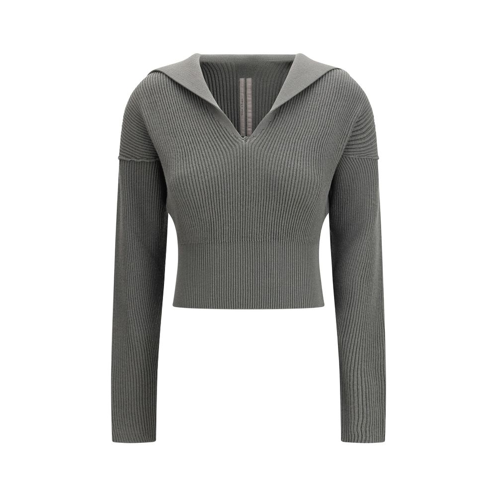 Sweat-shirt bicolore en laine Rick Owens Oves Aries
