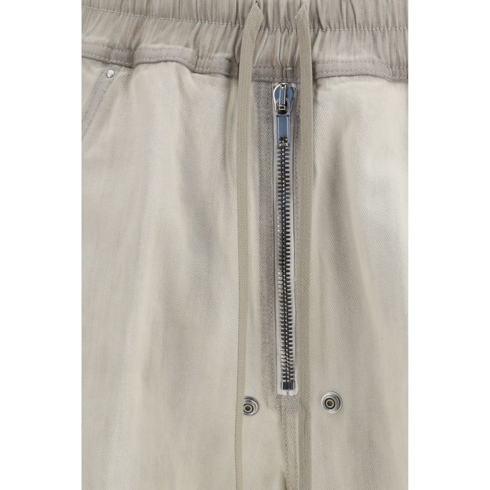 Rick Owens Pantaloni casual in cotone beige
