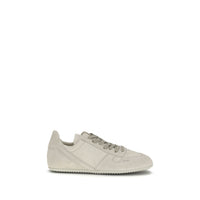 Sneakers basse Rick Owens in pelle di vitello grigia Bos Taurus
