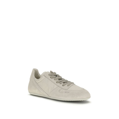 Sneakers basse Rick Owens in pelle di vitello grigia Bos Taurus