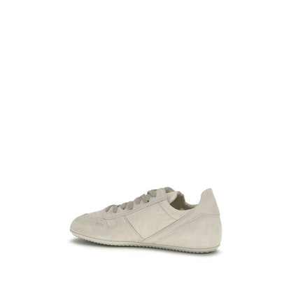 Sneakers basse Rick Owens in pelle di vitello grigia Bos Taurus