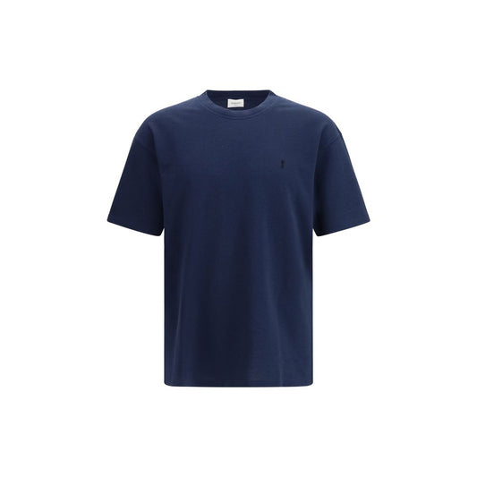T-shirt Saint Laurent in cotone blu