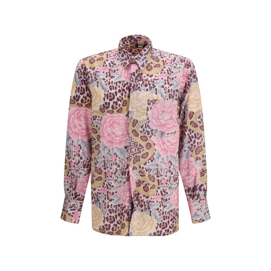 Camicia Fantasia Multicolore in Poliestere GCDS