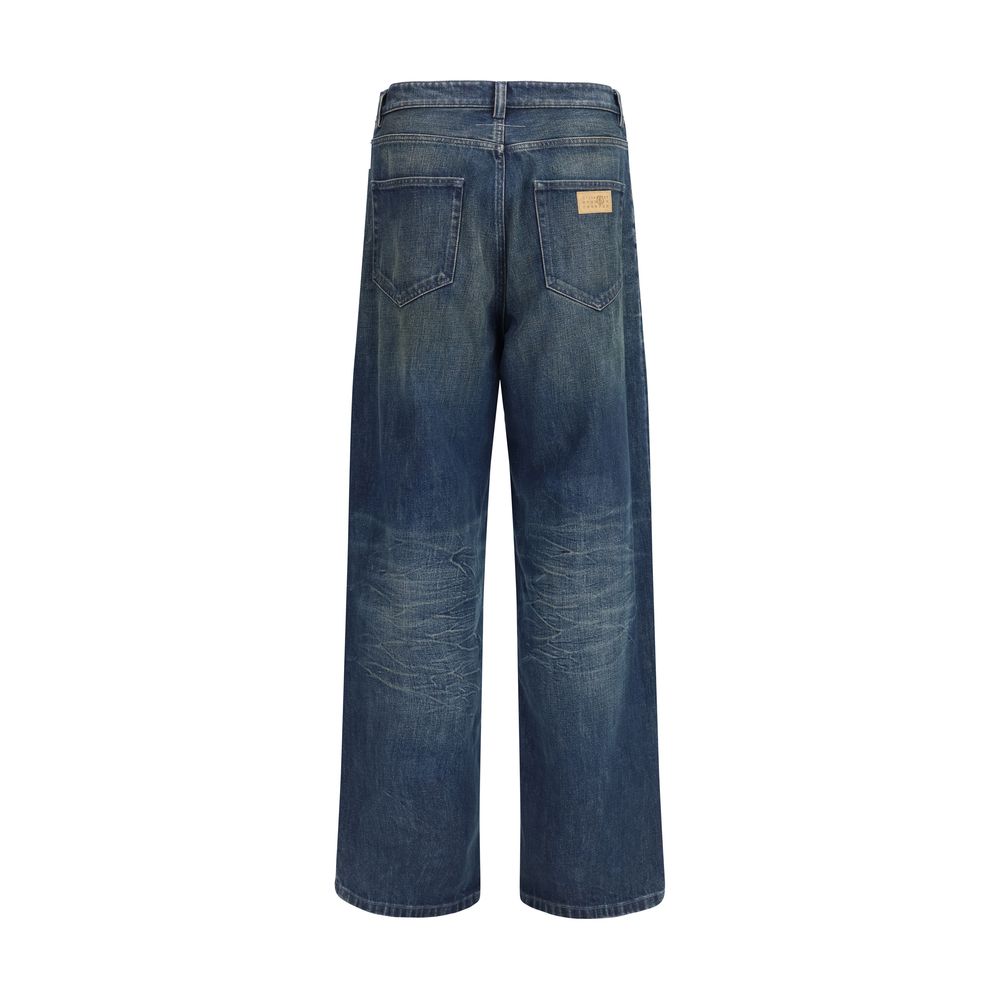 Jeans droit MM6 en coton bleu