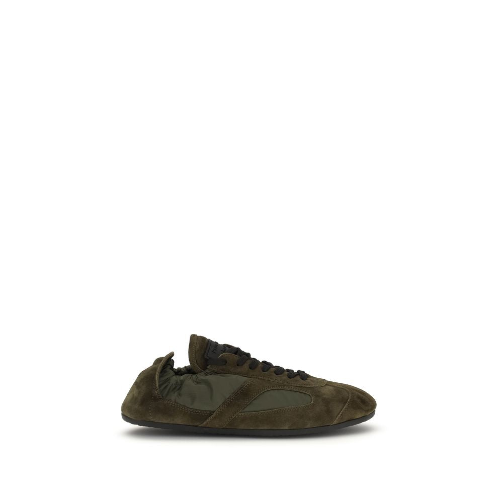 Proenza Schouler Sneakers Basse Bicolore in Pelle di Vitello Bos Taurus