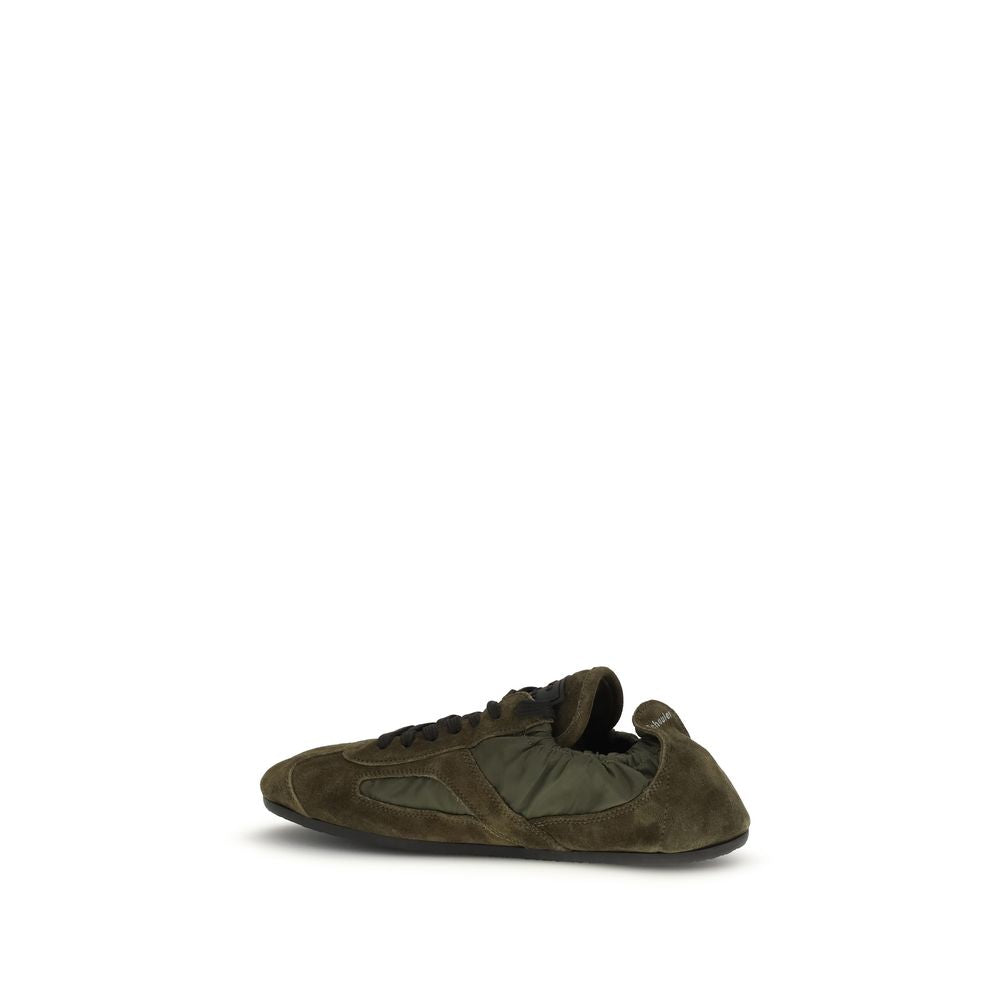 Proenza Schouler Sneakers Basse Bicolore in Pelle di Vitello Bos Taurus