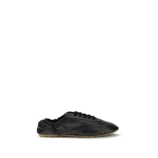 Sneakers sportive Saint Laurent in pelle di vitello nera Bos Taurus