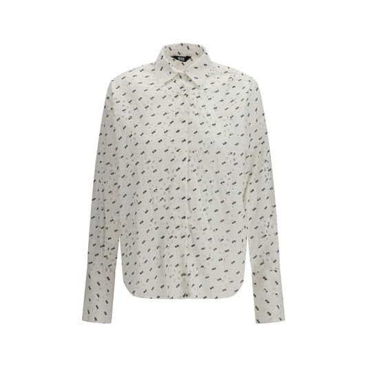 Camicia GCDS in cotone bianco a fantasia