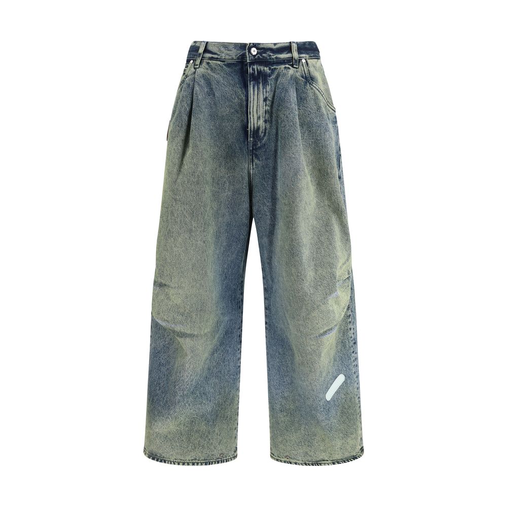 Jeans coupe décontractée en coton bleu, modèle PDF Channel
