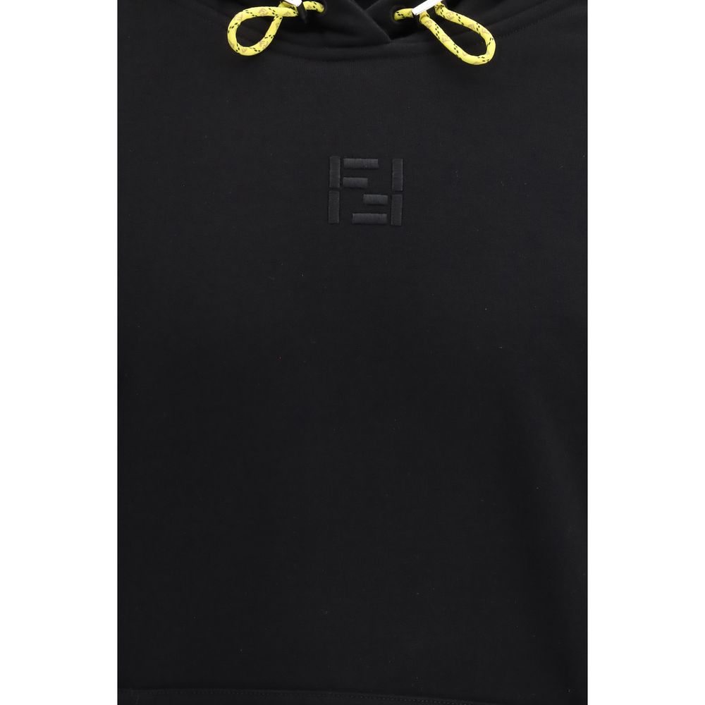 Felpa in cotone nero Fendi